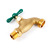 American Garden Copper Brass Multi-Functional Water Faucet Sand Polishing Internal Thread 1/2 Slow Open Water Faucet Small Water Tap Wholesale