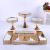 CrossBorder EuropeanStyle Metal Gold ThreeLayer Cake Stand Iron Home Decoration Party Dessert Display Stand Mirror Tray