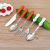Steel Cartoon Tableware Spoon Children Fork and Spoon Cute Plug Handle Western Tableware Kindergarten Spoon Fork