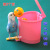 Parrot Skill Toy Bird Training Basketball Stands Adjustable Coin Ferrule Scooter Bird Educational Toy