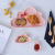 Ceramic Cartoon Cloud Plate Matte Breakfast Plate Modeling Plate Bread Plate Raindrops Dim Sum Dish with Gift Box