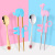 Children Training Chopsticks Tableware Stainless Steel Practice Spoon Chopsticks Cartoon Pattern Portable TwoPiece Set