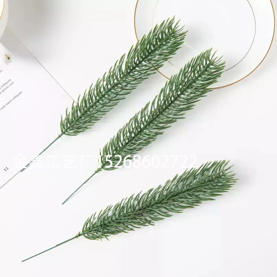  Mini Artificial Pine Needle DIY Artificial Flower Celebration Weeding Decoration Gift Candy New Year Christmas Decorati