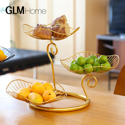 Celebrity Iron Fruit Plate Modern Simple Home Living Room Coffee Table Snack Dish Creative Restaurant Decoration