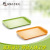 Chinese Fast Food Tray Rectangular Plastic Tray Canteen Tableware Hotel Thickened Anti-Slip Tray Cake Plate