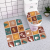 Christmas Three-Piece Set Toilet Mat Home Bathroom Water-Absorbing Non-Slip Mat Flannel Printed Carpet Floor Mat