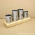 Non-Magnetic Thickened Stainless Steel Exported to South Korea Knives, Spoons, and Forks Wooden Base Tableware Barrel