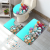 Conch Pattern Bathroom Toilet Mat Three-Piece Carpet Bathroom Water-Absorbing Non-Slip Mat Home Ground Mat Door Mat