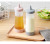 Cross-Border Hot Sale Thick Plastic Jam Squeeze Bottle Kitchen Salad Squeezing Bottle Pointed Salad Sauce Bottle