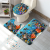 Marine Three-Piece Carpet Flannel 3D Printing Toilet Floor Mat Bathroom Water-Absorbing Non-Slip Mat Door Mat Door Mat