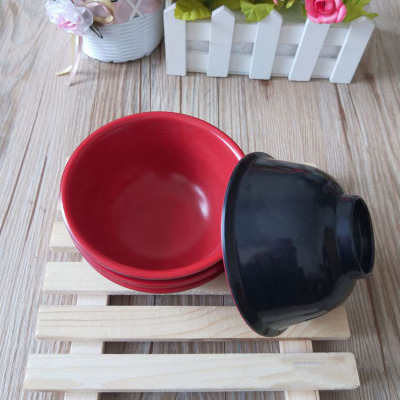 2 Yuan Two Yuan Small Bowl Melamine Bowl Small Red Bowl Hot Pot Bowl Two-Tone Bowl 2 Yuan Tableware