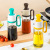 with Oil Brush Non-Drip Glass Oiler Kitchen Seasoning Soy Sauce Bottle Pea Brush Pour-in-One Seasoning Bottle Oil Bottle