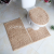 Long Hair Chenille Toilet Mat Three-Piece Bathroom Door Mat Absorbent Non-Slip Floor Mat Bathroom Carpet Doormat