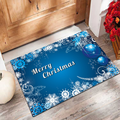 Christmas Carpet Mat Home Doorway Entrance Entrance Door Door Mat Kitchen Oil-Absorbing Non-Slip Mat PVC Foot Pad