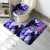 Marine Three-Piece Carpet Flannel 3D Printing Toilet Floor Mat Bathroom Water-Absorbing Non-Slip Mat Door Mat Door Mat