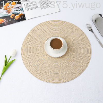 Cotton Yarn Multi-Color Optional Western-Style Placemat New Restaurant Hotel Coffee Pad PVC Modern Minimalist Placemat