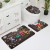 Christmas Carpet Three-Piece Flannel 3D HD Printed Mat Bathroom Toilet Water-Absorbing Non-Slip Mat Mat