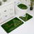 Christmas Carpet Three-Piece Flannel 3D HD Printed Mat Bathroom Toilet Water-Absorbing Non-Slip Mat Mat