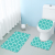 Flannel 3D HD Printing Toilet Three-Piece Carpet Bathroom Water-Absorbing Non-Slip Mat Home Toilet Floor Mat