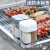 Fixed Grid Four Grid Seasoning Containers Outdoor Barbecue Carrying Seasoning Box Kitchen Seasoning Jar