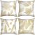 2022 New Short Plush Bronzing Pillow Cover Super Soft Cushion Covers Waist Pillow European Classical Pillow Cross-Border Wholesale