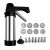 Amazon Cookie Machine Flower-Making Gun Mold Decorating Nozzle Squeeze Soymilk Oil Baking Tool Stainless Steel Set