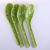 Green Imitation Jade Color Spoon Eating Spoon Small Rice Spoon Imitation Porcelain Melamine Spoon Green Spoon Fast Food Spoon