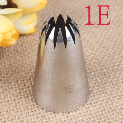1E# 12 Tooth Cookie Cream Decorating Mouth 304 Stainless Steel Welding Polishing Baking DIY Tool Large