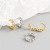 Entry Lux S925 Sterling Silver Ins Style Personality Chain Earclip Earrings All-Matching Stud Earrings Sliver Ornament