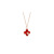 Sterling Silver 925 Necklace Women's Light Luxury Clavicle Chain Gifts for Girlfriend Ins Simple Red Agate Pendant