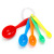 Hz428 Baking Measuring Cup Color Measuring Spoon Five-Piece Set Adjustable Multifunctional Measuring Spoon Plastic Measuring Cups Set