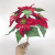 Artificial Poinsettia Flower Big Red Flowers Head Bouquet Red Poinsettia Bushes Bouquets Christmas Tree Ornaments