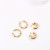 and American Style Internet Celebrity Ins Exaggerated Geometry Designer Construction Style Hollow Earrings Earrings