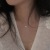 Necklace Korean 925 Sterling Silver Ins Internet Celebrity Same Style Cold Style Clavicle Chain Diamond Necklace 7735