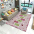 Hopscotch Children's Room Cartoon Carpet Crystal Velvet Living Room Bedroom Entrance Carpet Bedside Cushions Can Be Cut Freely