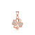 925 Sterling Silver Rose Gold Plated Choker Female Sweet Flowers Diamond Inlaid Clavicle Chain One Piece Dropshipping