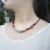Small Mixed Batch Simple Agate Collar Ethnic Style Tibetan Silver Clavicle Chain Two Colors No.3095