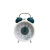 3-Inch Dot Dial Simple Personality Digital Bell Metal Alarm Clock Ultra-Quiet Bedside Handle Bell Pendulum Clock