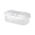 Plain Double Grid with Lid Food and Grocery Sealed Cans Multifunctional Kitchen Refrigerator Plastic Storage Storage Box