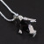 Men and Women Stainless Steel Robot Necklace Personalized Hands and Feet Movable Titanium Steel Robot Pendant Ornaments
