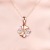 925 Sterling Silver Rose Gold Plated Choker Female Sweet Flowers Diamond Inlaid Clavicle Chain One Piece Dropshipping