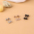 Steel Zircon Earrings Fashion Japan and South Korea Personality Stainless Steel Earrings Piercing Jewelry Wholesale