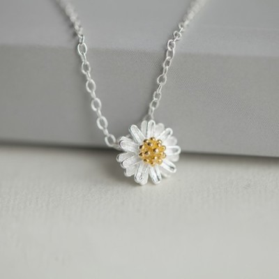 Wholesale Popular Jewelry Little Daisy Flower Necklace Fresh SUNFLOWER Taobao Hot Selling Style