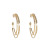 Korean-Style Temperamental Personalized and All-Match C- Shaped Ear Ring Refined Rhinestone Earrings Women's New Fashion