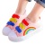 Children's Canvas Shoes Spring and Autumn New Girls' Shoes White Shoes for Girls Baby Sneakers Rainbow Boy's Thin Shoes