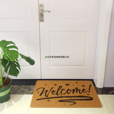 Imitation Coconut Palm Mats Villa Door Mat Doorway Entrance Door Mouth Sand Scraping Mud Durable Disposable Floor Mat Hotel Carpet