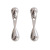Needle Simple and Compact Glossy Water Drop Ear Studs Women's One Style for Dual-Wear All-Match Earrings Cold Style