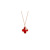 Sterling Silver 925 Necklace Women's Light Luxury Clavicle Chain Gifts for Girlfriend Ins Simple Red Agate Pendant