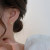 Women's Earrings Retro French High-Grade Elegant Earrings Autumn and Winter Cold Style Jade Earrings 2021