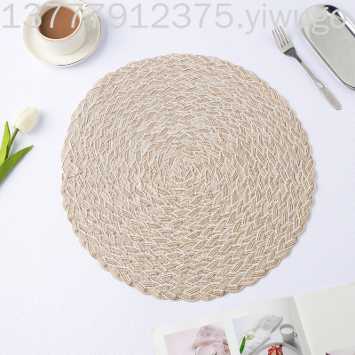 Woven Multi-Color Optional Square Western Food Placemat New Restaurant Hotel Coffee Pad Modern Minimalist Placemat